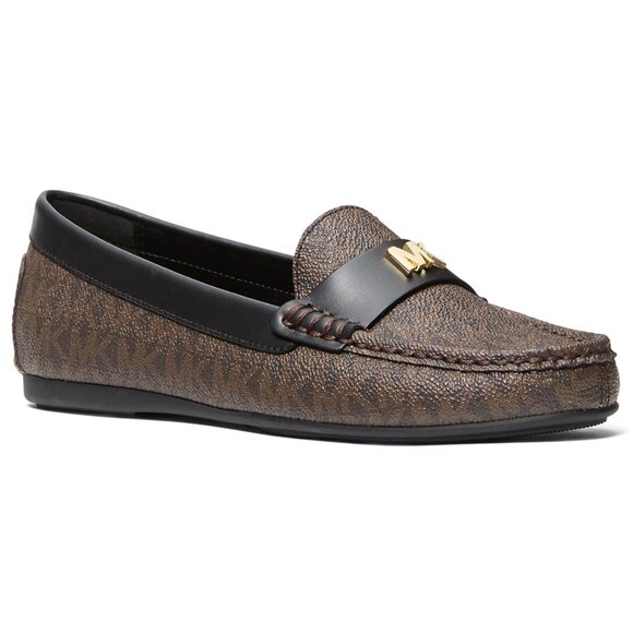 MICHAEL Michael Kors Melanie Signature Canvas Moccasin Loafer Flats NWT - Picture 1 of 9